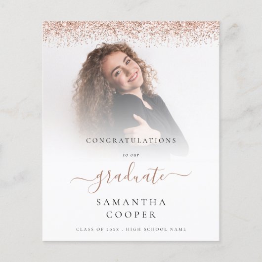 Budget 2024 Afstudeerder Foto Roos Gold Glitter Aa (Voorkant)