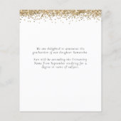 Budget 2024 Afstudeerder Photo Gold Glitter Aankon (Achterkant)