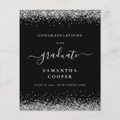 Budget 2024 Afstudeerder Silver Glitter Black Aank (Voorkant)