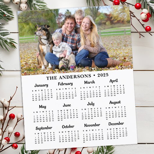Budget 2025 Aangepaste Fotokalender Kaart 12 Maand