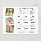 Budget 2026 Aangepaste Huisdier Foto Hond Kalender (Voorkant)