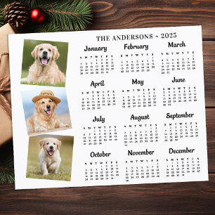 Budget 2026 Aangepaste Huisdier Foto Hond Kalender