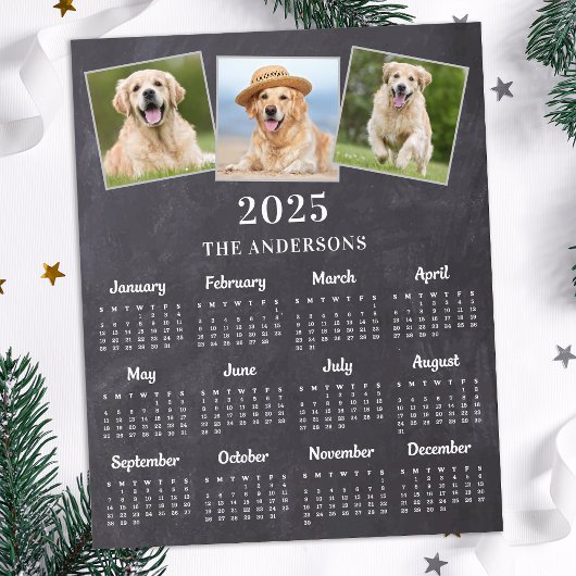 Budget 2026 - Personnalisé 3 Photo Carte Calendrie