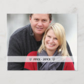 Budget 25e anniversaire Carte de remerciements pho (Dos)