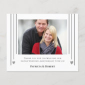 Budget 25e anniversaire Carte de remerciements pho (Devant)