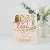 BUDGET 2 Cool Popsiday Birthday Invitation (Staand voorkant)