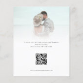 Budget 2 Foto Bold Script QR Code Love Bedankt (Achterkant)