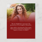 Budget 2 foto Maroon Gold 2023 Aankondiging Afstud (Achterkant)