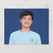 Budget 2 Foto Navy Afstudeerfeest Uitnodiging (Achterkant)