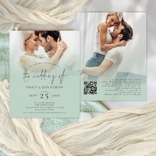 Budget 2 Foto Overlay Script QR Sage Bruiloft