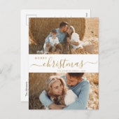 Budget 2 Kerstfeestdag voor het script voor fotoco Feestdagenkaart (Voorkant / Achterkant)