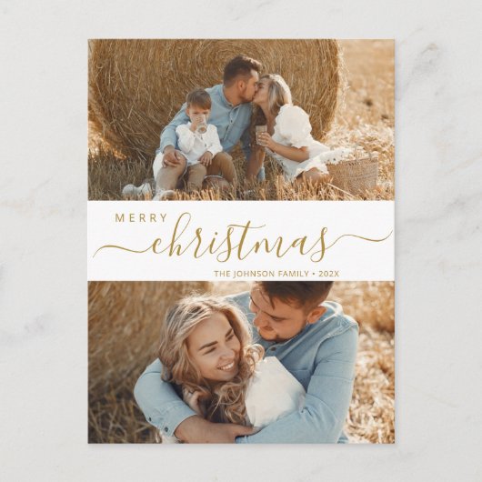 Budget 2 Kerstfeestdag voor het script voor fotoco Feestdagenkaart (Voorkant)