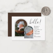 Budget 2 Photos Faire-part de naissance Lettrées à (Devant/Arrière en situation)