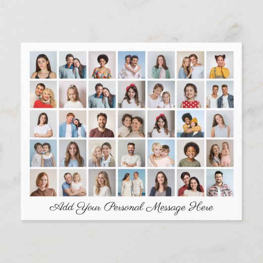 Budget 35 Photo Collage Ajoutez votre propre carte (Devant)