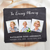 Budget 3 Carte de remerciements funéraire photo