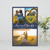 Budget 3 Collage photo Carte de remerciements Mari (Debout devant)