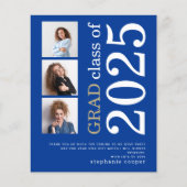 Budget 3 foto 2022 Blauw Afstuderen Dank u (Voorkant)