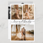 Budget 3 Foto Collage Weddenschap Hartelijk dank (Voorkant / Achterkant)