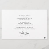 Budget 3 fotocollage moderne bruiloft bedankt flyer (Achterkant)