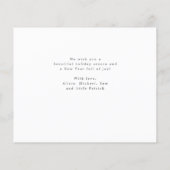 Budget 3 photo collage de Noël Carte de vacances (Dos)