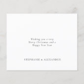 BUDGET 3 Photos Mariées Joyeux Noël Carte (Dos)