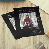 Budget 40th Birthday Black Uitnodiging Flyer