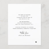 Budget 4 foto-collage bruiloft bedankt (Achterkant)