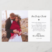 Budget 4 Foto Collage Weddenschap Hartelijk dank (Achterkant)