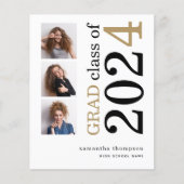 Budget 4 foto Zwart Goud 2025 Afstuderen Aankondig (Voorkant)