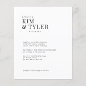 Budget 4 Fotocollage moderne huwelijksuitnodiging (Voorkant)