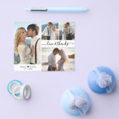 Budget 4 Fotocollage Script Bruiloft Dank u Flyer (Enkel)