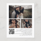 Budget 4 Foto's Overlay QR Code Boheemse Bruiloft (Achterkant)