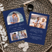 Budget 4 Photo Arch Navy Save the Date