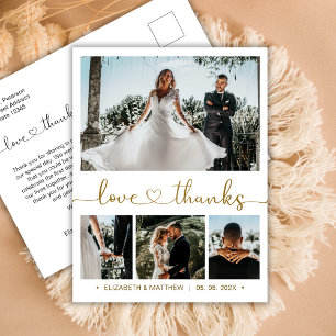 Budget 4 Photo Collage Mariage Merci carte postale