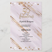 Budget 50 et fabuleux programme du cinquantième an (Dos)