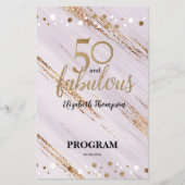 Budget 50 et fabuleux programme du cinquantième an (Devant)