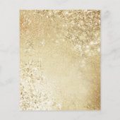 Budget 50e Jubileum Gold Invitation Flyer (Achterkant)