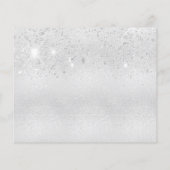 Budget 50e verjaardag zilveren glitters save the d (Achterkant)