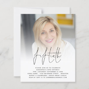 Budget 50th Birthday de Uitnodiging van de Partij