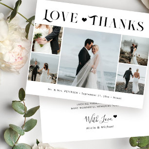 Budget 5 foto liefde en bedankt bruiloft dank u
