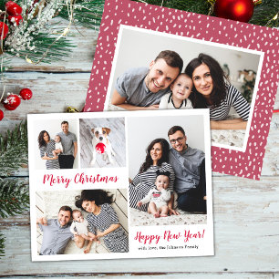 Budget 5 Foto Rood Script Kerstvakantie kaarten