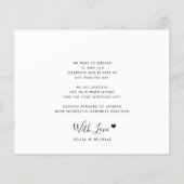 Budget 5 fotocollage moderne bruiloft dank u flyer (Achterkant)