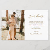 Budget 5 Foto's Gold Foil bruiloft Hartelijk dank (Achterkant)