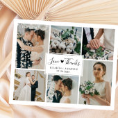 Budget 5 Photo Collage Mariage Merci carte postale