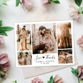 Budget 5 Photo Collage Mariage Merci carte postale