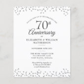 Budget 70e Jubileum Hearts Invitation (Voorkant)