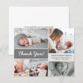 Budget Aangepast grijs Foto Collage Baby Boy Birth (Voorkant / Achterkant)