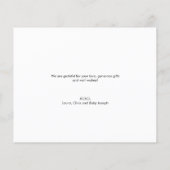 Budget Aangepast grijs Foto Collage Baby Boy Birth (Achterkant)