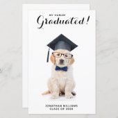 Budget aangepast Puppy Dog Afstuderen Afstuderen (Voorkant / Achterkant)