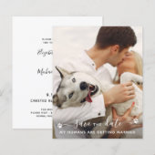 Budget Aangepaste foto-hondenweduwen bewaren Datum (Voorkant / Achterkant)